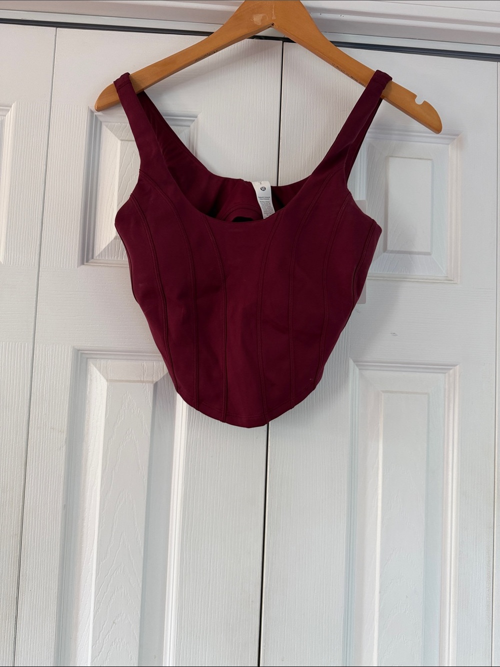 lululemon athletica Burgundy Structured Corset Tank